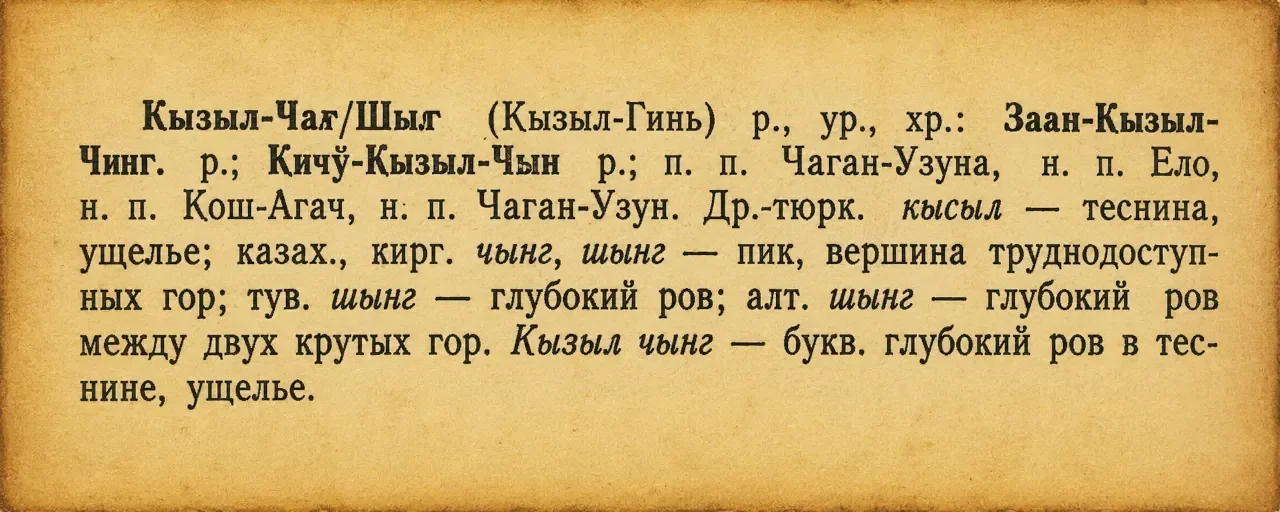 Где тот самый Кызыл-Чин?| О чём иногда могут рассказать названия